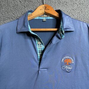 Peter Millar Summer Comfort Polo Shirt Ocean Course Kiawah Island Mens Medium
